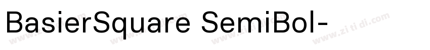 BasierSquare SemiBol字体转换